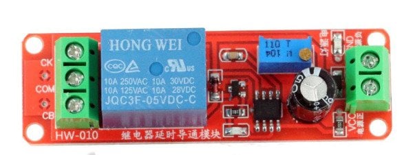 NE555 Zaman Ayarlı Röle Modülü 5V