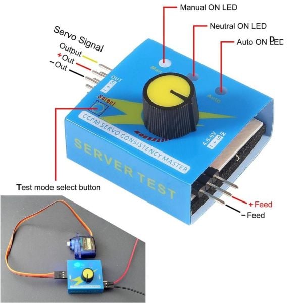 Servo Motor Test Cihazı Servo Tester 3 Kanal ECS