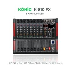 König  K-810 FX 8 Kanal Deck Mikser