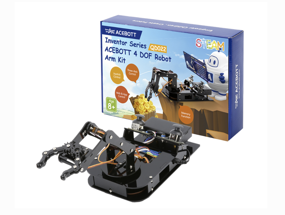 ACEBOTT QD022 ESP32 Programlanabilir Robot Kolu Kiti