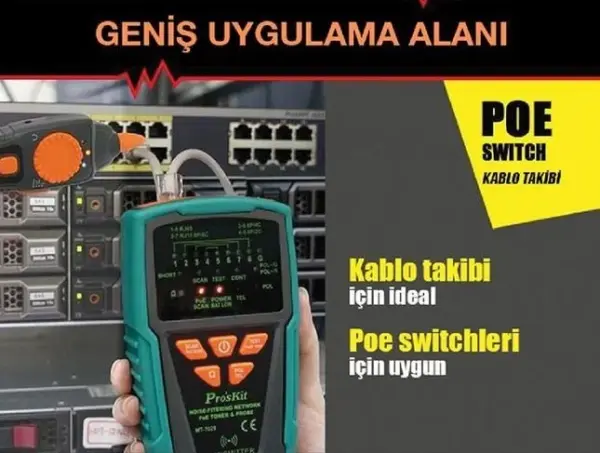 Proskit MT-7029N Kablo Bulucu ve Lan Kablo Test Cihazı