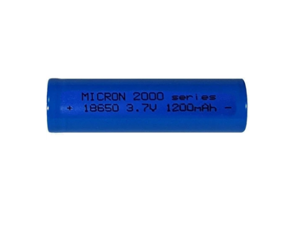 Micron 1200 Mah 3.7 V 18650 Li-Ion Şarj Edilebilir Pil