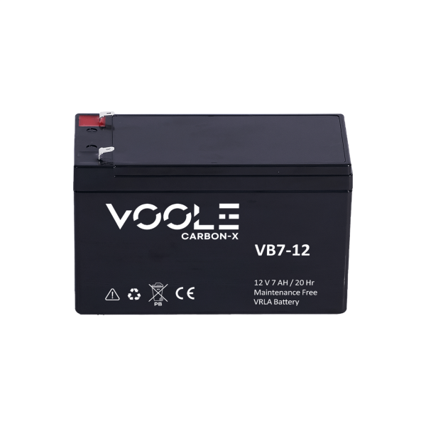 Voole 12V 7A Bakımsız Kuru Akü