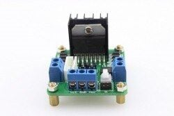 L298 Çift Motor Sürücü Kartı - Çift Motor Sürücüsü (Yeşil PCB)