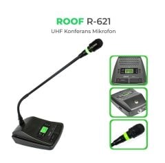 Roof R-621 UHF Kablosuz Kürsü Mikrofonu Verici