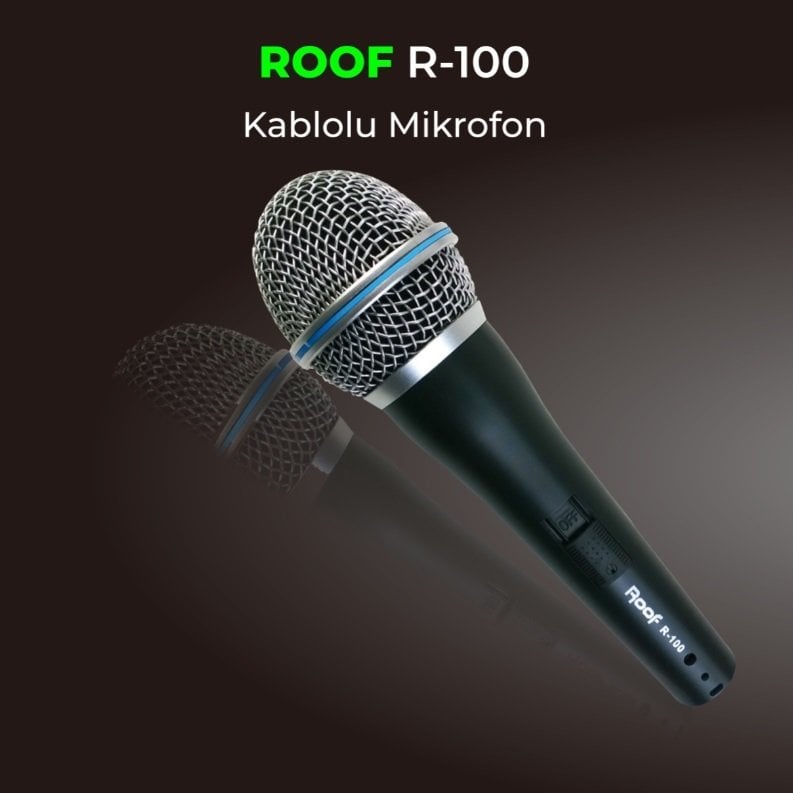 Roof R-100 Kablolu El Mikrofonu