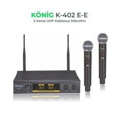 K-402EE 2'li EL Uhf Telsiz Mikrofon